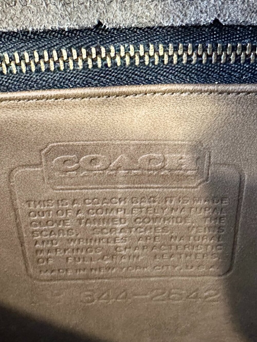 COACH Saddlery Bag (style #9535) – Putty - New York - Vintage late 80s - Picture 3 of 16